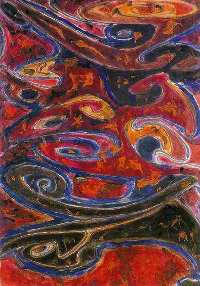 tag Swirl Art A4 Photo Print
