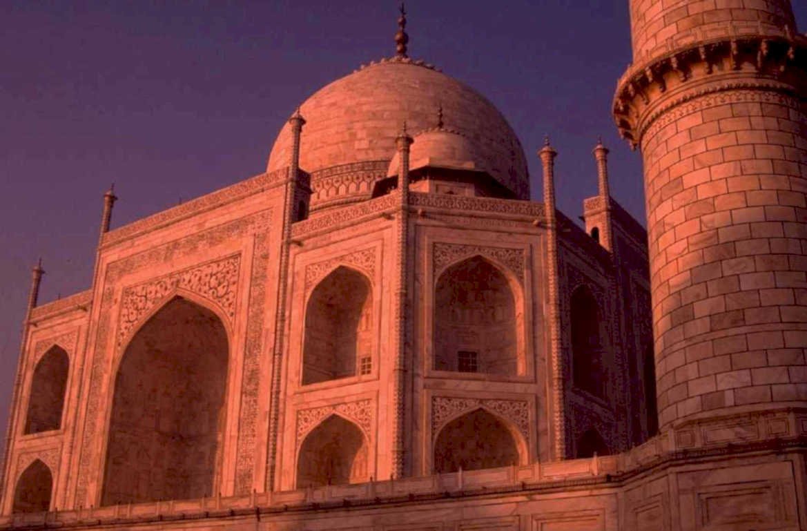 taj mahal sunset 2 1980s 1990s A4 Photo Print