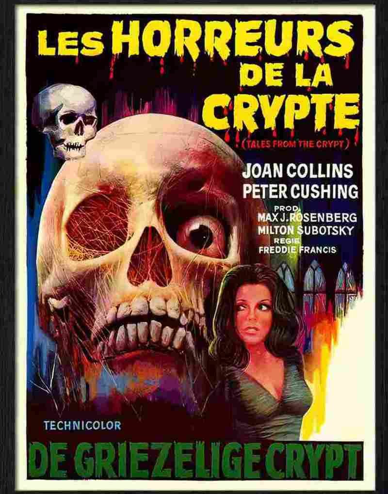 tales from the crypt peter cushing horror movie poster Advert A4 Photo Print