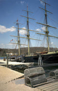 tall ship lakechamplain Vintage A4 Photo Print