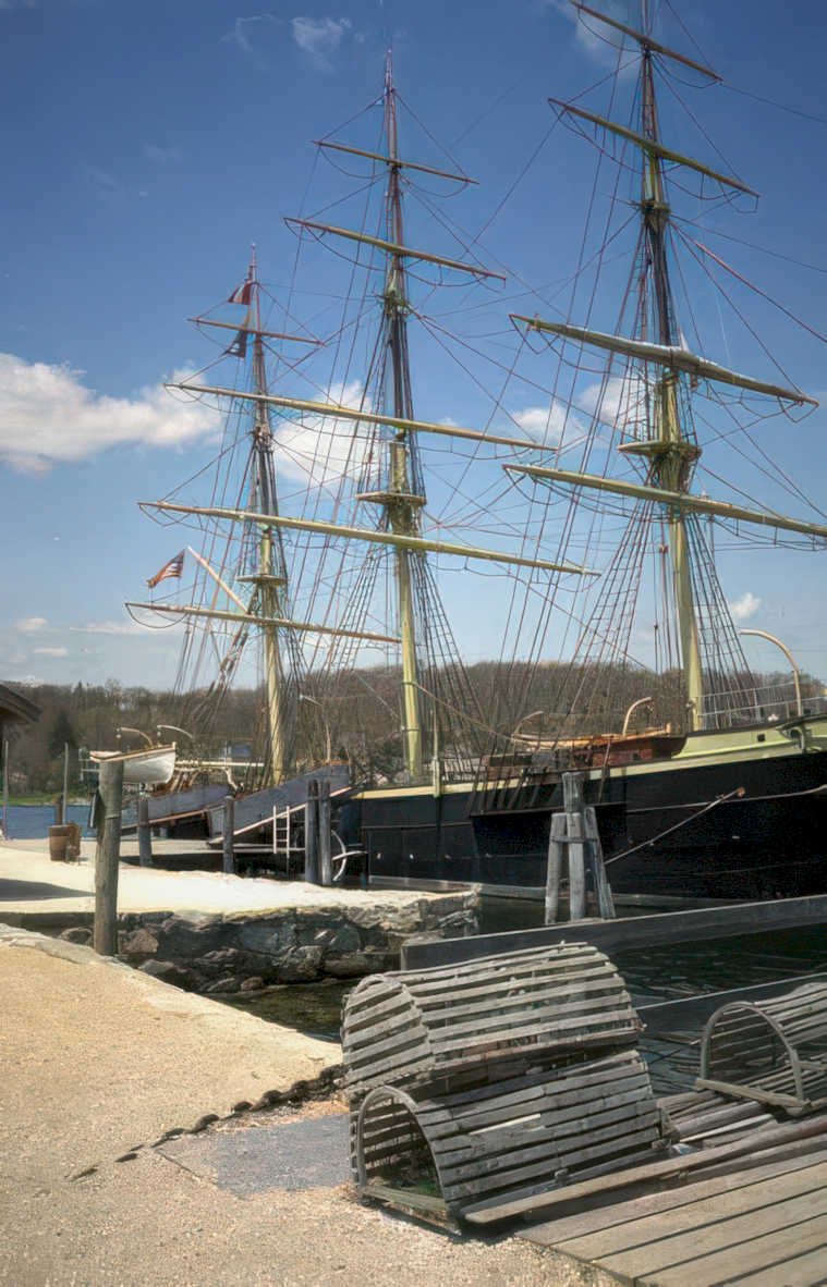 tall ship lakechamplain Vintage A4 Photo Print