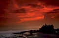 tanah lot sunset 1980s 1990s A4 Photo Print