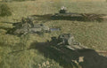 tanks combat t34 Vintage world war A4 Photo Print
