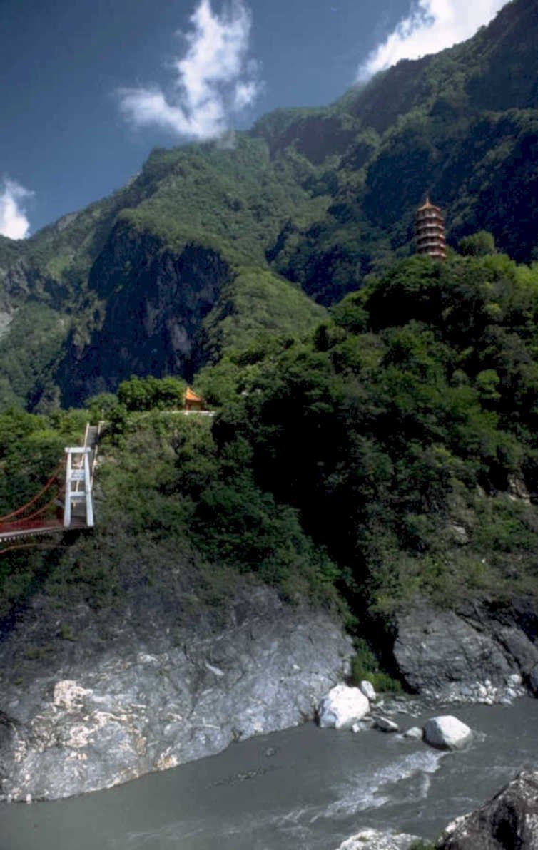 taroko gorge temple 1980s 1990s A4 Photo Print