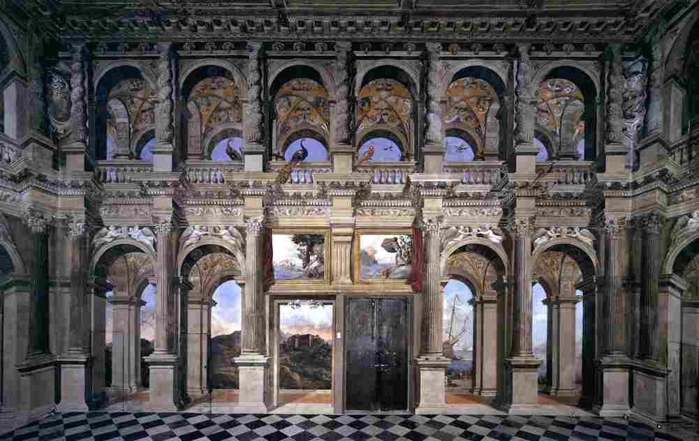 tassi simulated loggia architecture Art A4 Photo Print