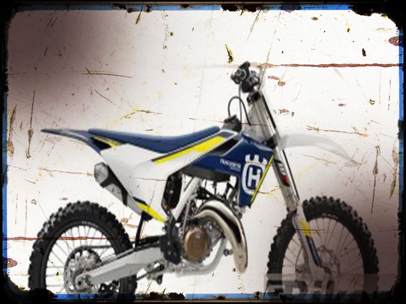 tc 125 A4 Photo Print Motorbike Vintage Aged