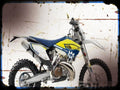 te 250 A4 Photo Print Motorbike Vintage Aged