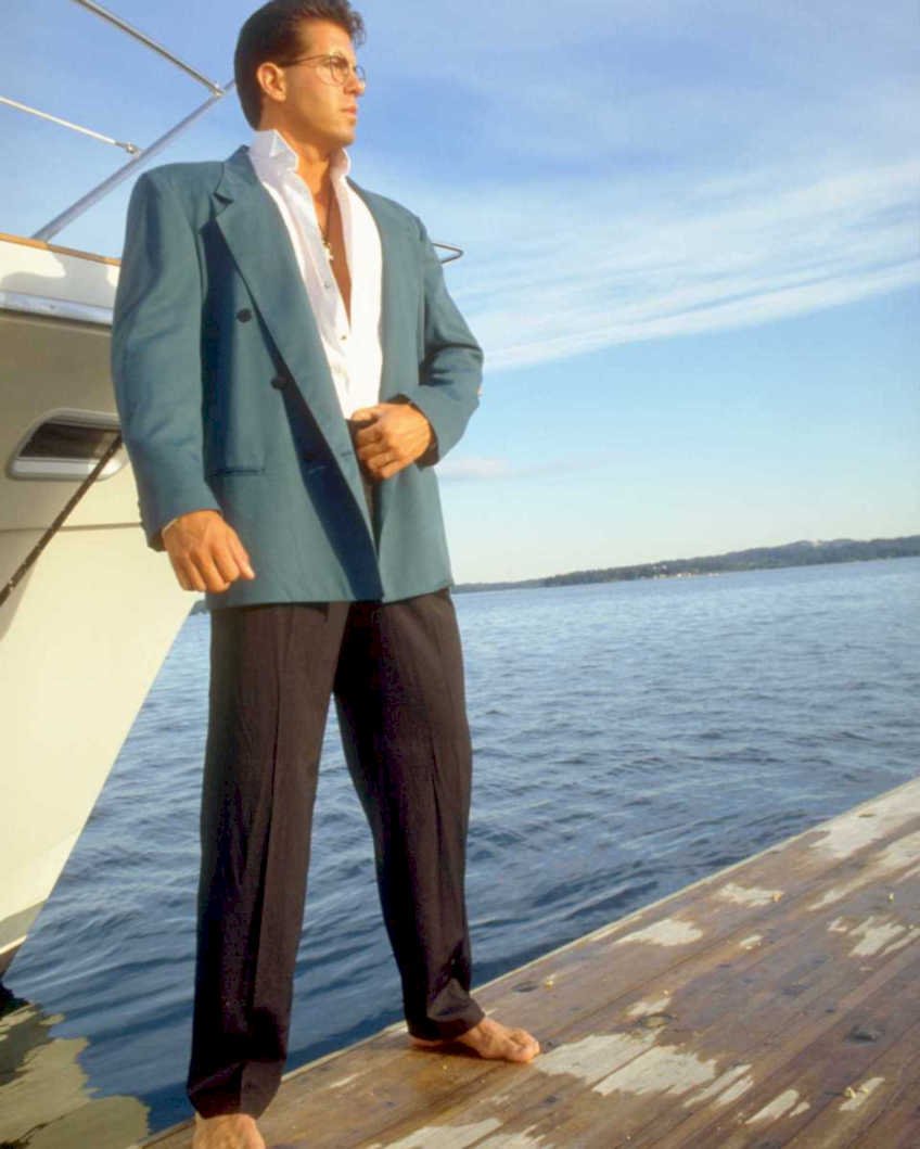 teal blazer lake1980s 1990s A4 Photo Print
