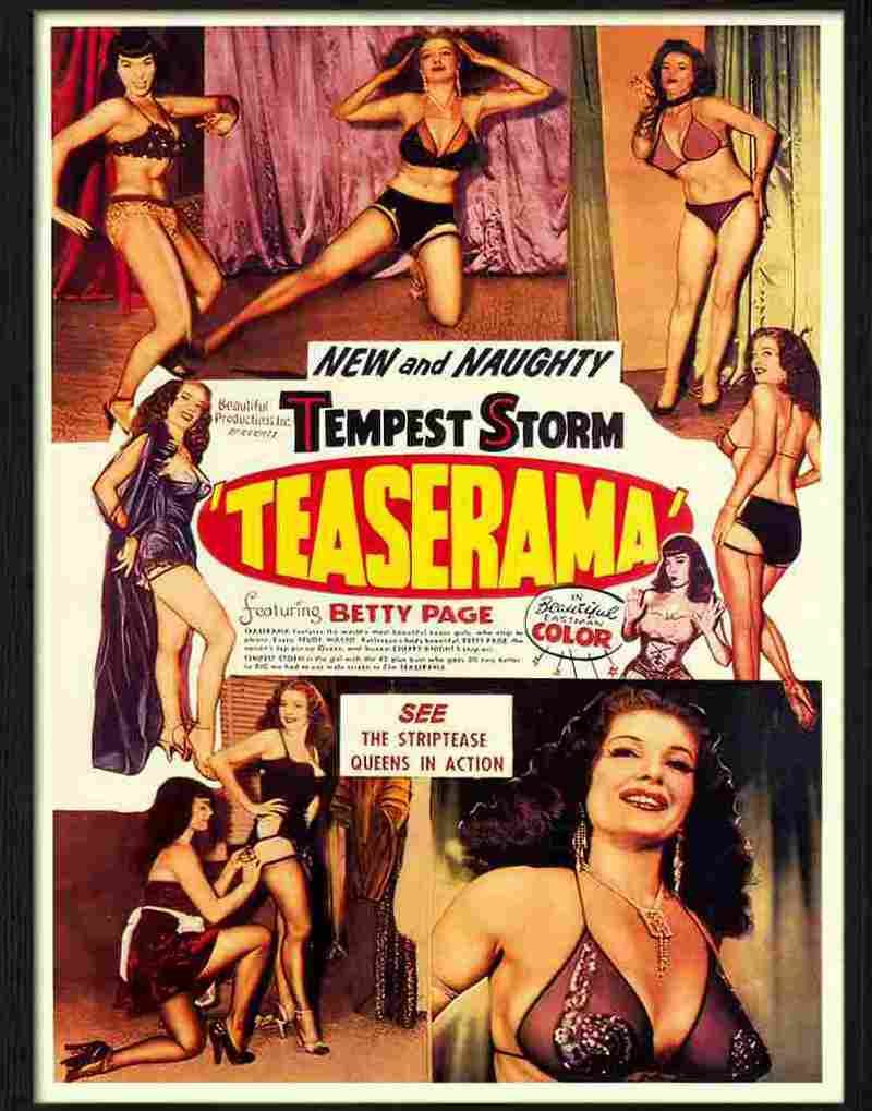 teaserama bettie page movie poster Advert A4 Photo Print