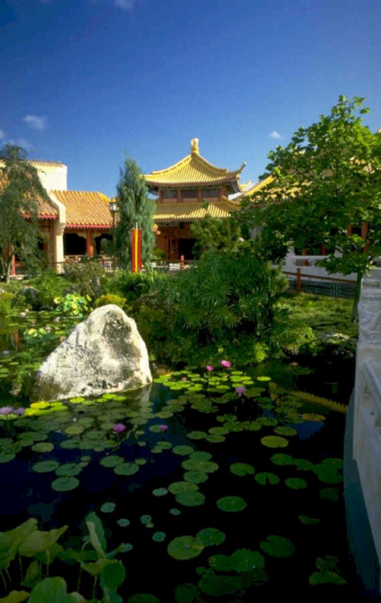 temple garden rocks 1980s 1990s A4 Photo Print