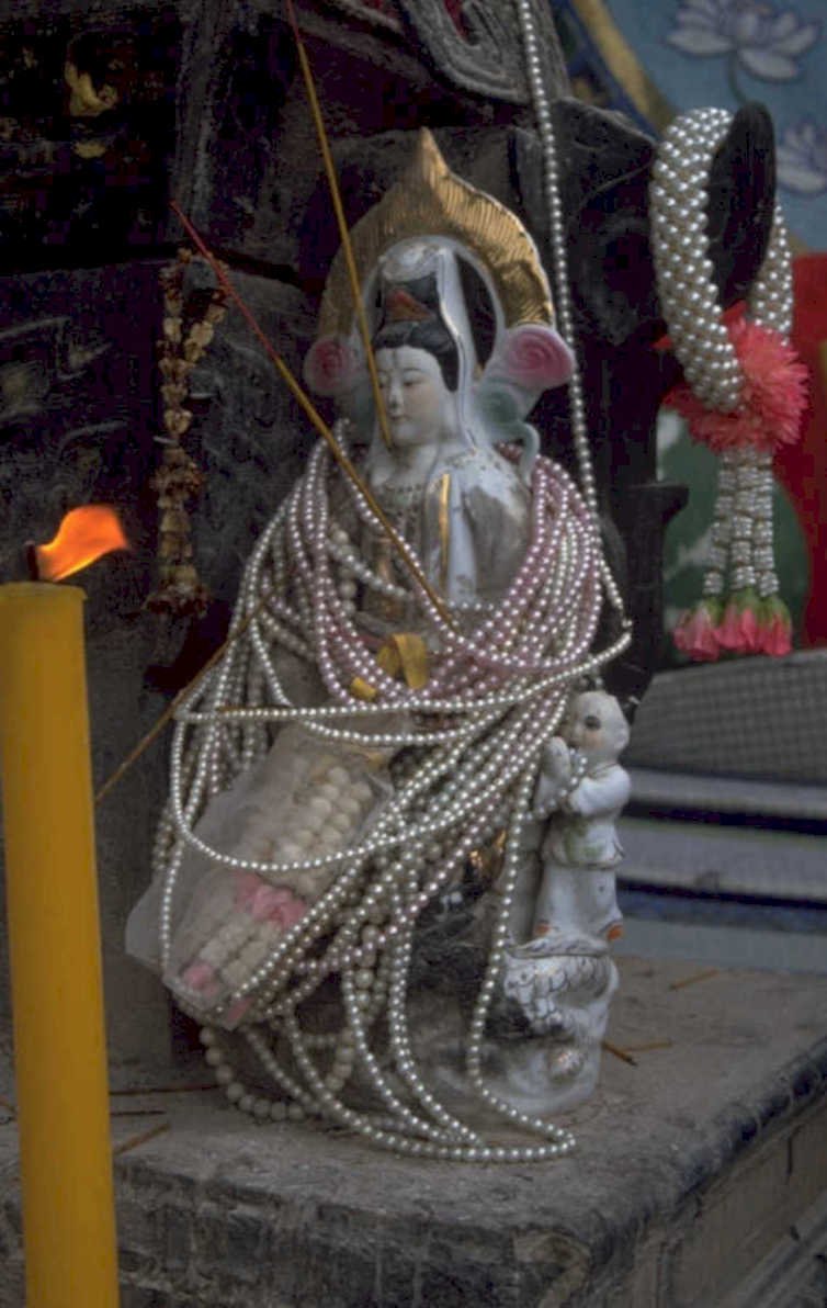 temple goddess statue 1980s 1990s A4 Photo Print