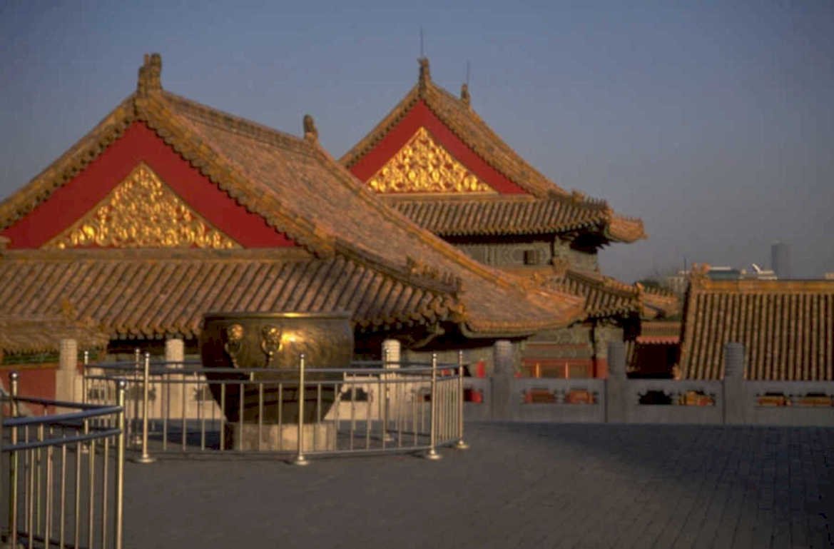 temple heaven sunrise 1980s 1990s A4 Photo Print