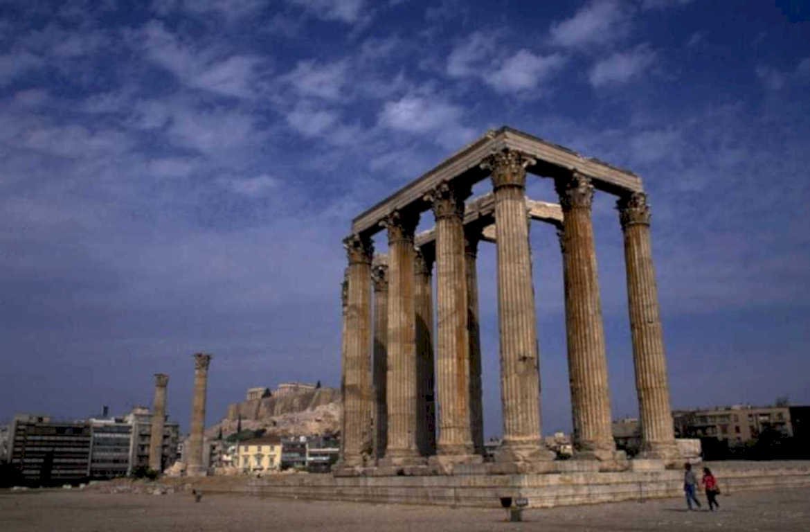 temple hephaestus athens 1980s 1990s A4 Photo Print
