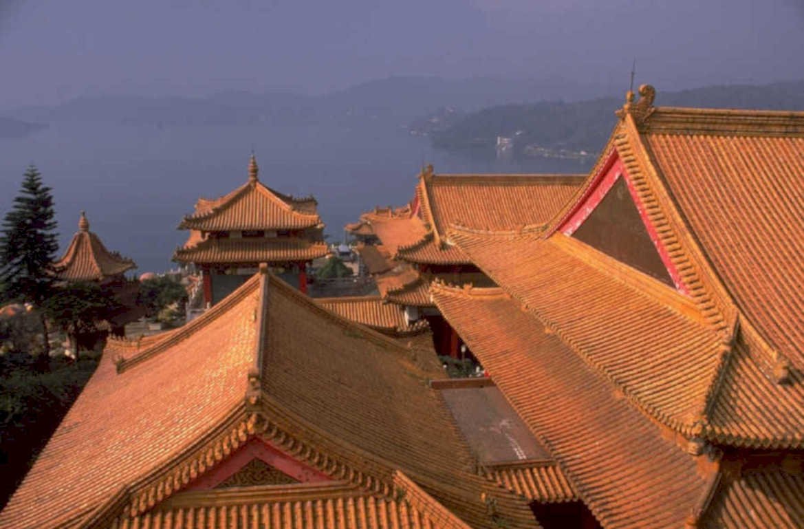 temple pagodas china 1980s 1990s A4 Photo Print