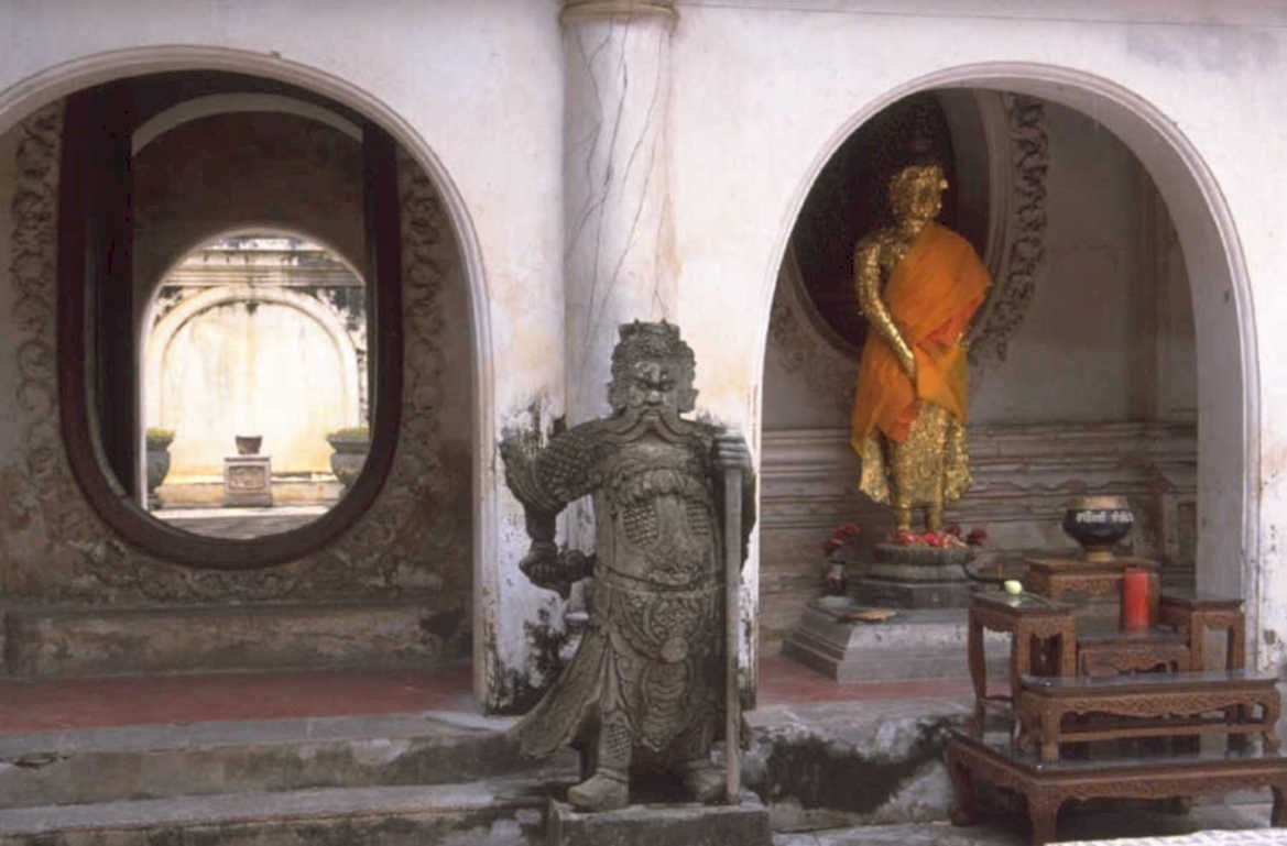 temple statue archway 1980s 1990s A4 Photo Print