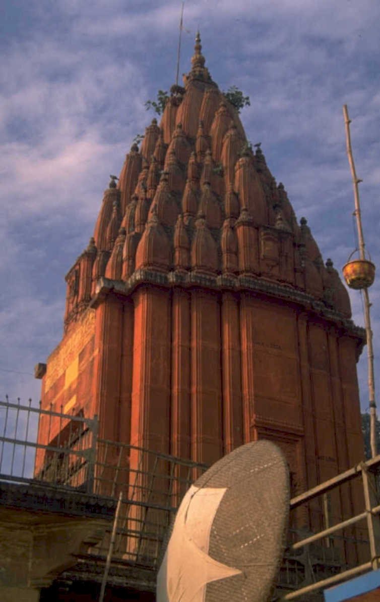 temple sunset varanasi 1980s 1990s A4 Photo Print