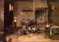 teniers david the younger apes in the kitchen Art A4 Photo Print