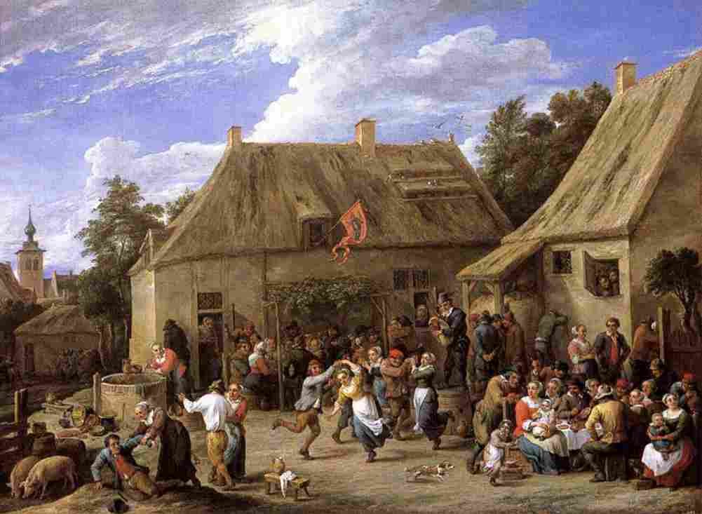 teniers david the younger country kermis Art A4 Photo Print