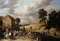teniers david the younger peasants dancing Art A4 Photo Print