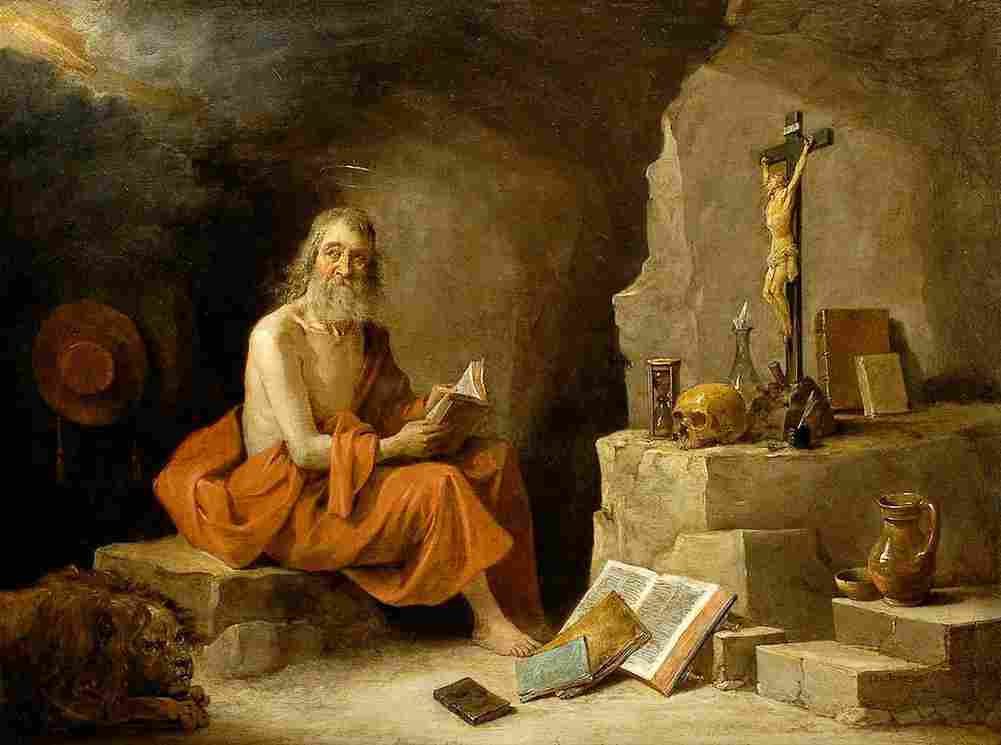 teniers david the younger saint jerome Art A4 Photo Print