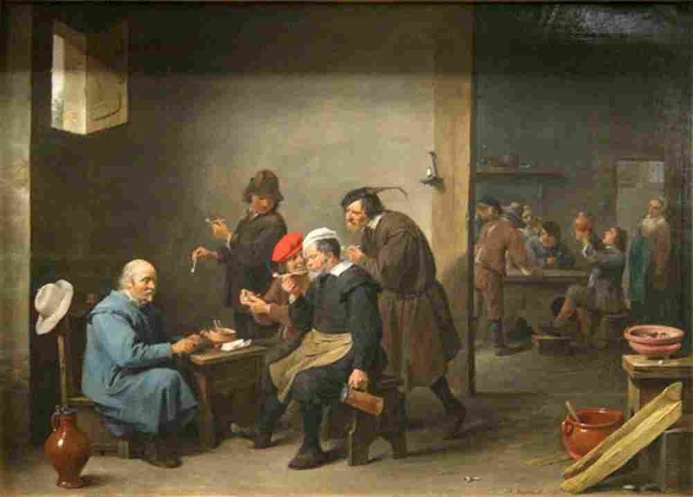 teniers david the younger smoke Art A4 Photo Print