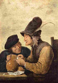teniers david the younger two drunkards Art A4 Photo Print