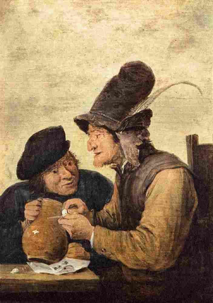 teniers david the younger two drunkards Art A4 Photo Print