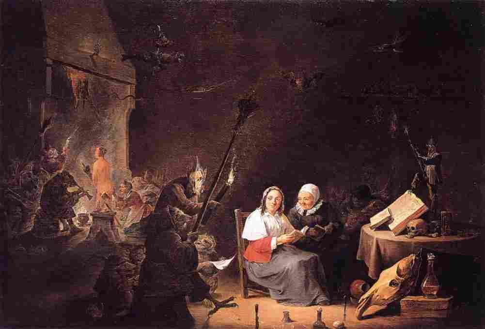 teniers david the younger witches initiation Art A4 Photo Print