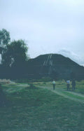 teotihuacan pyramid sun 2 Vintage A4 Photo Print