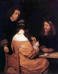 ter Card Players Art A4 Photo Print