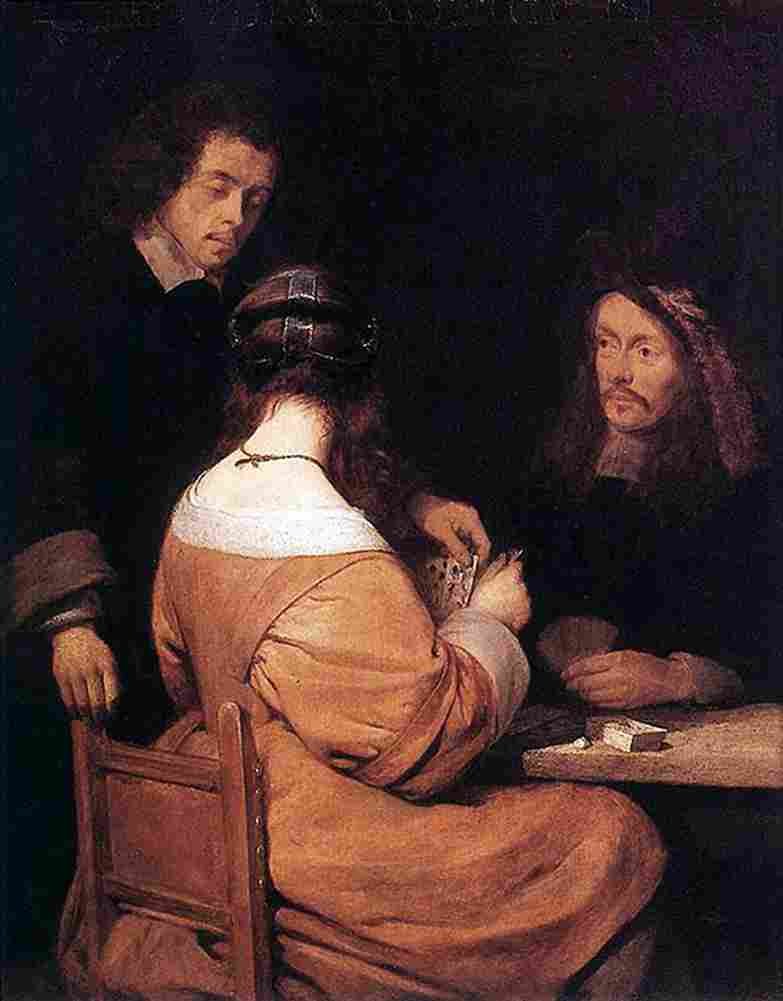 ter Card Players Art A4 Photo Print