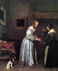 ter Lady Washing her Hands Art A4 Photo Print