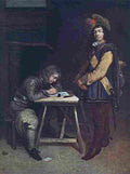 ter Officer Writing a Letter Art A4 Photo Print