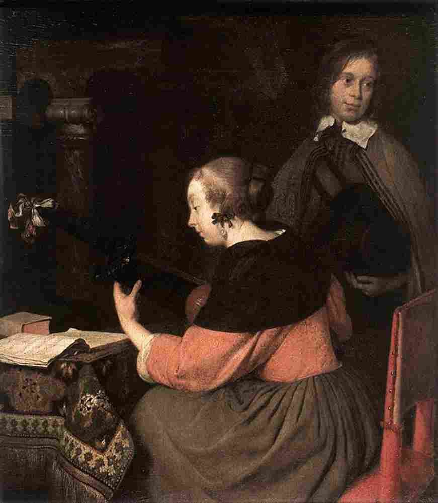 ter The Lute Player Art A4 Photo Print