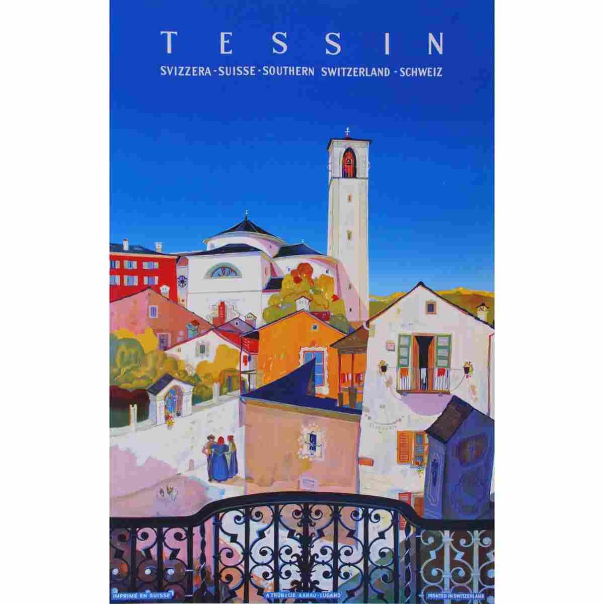 tessin daniele buzzi 1950 2 Advert A4 Photo Print