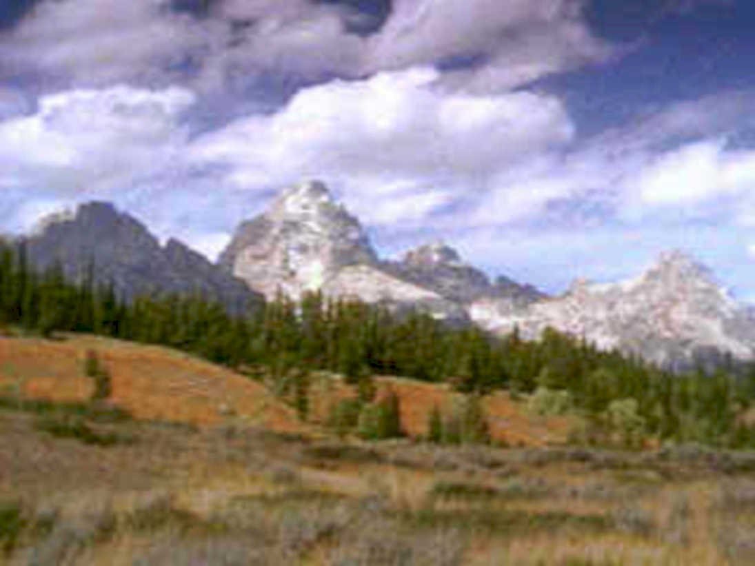 teton grand landscape1980s 1990s A4 Photo Print