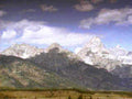 teton peaks meadow1980s 1990s A4 Photo Print