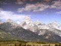 teton range snowy1980s 1990s A4 Photo Print