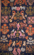 textile tapestry animals 1980s 1990s A4 Photo Print