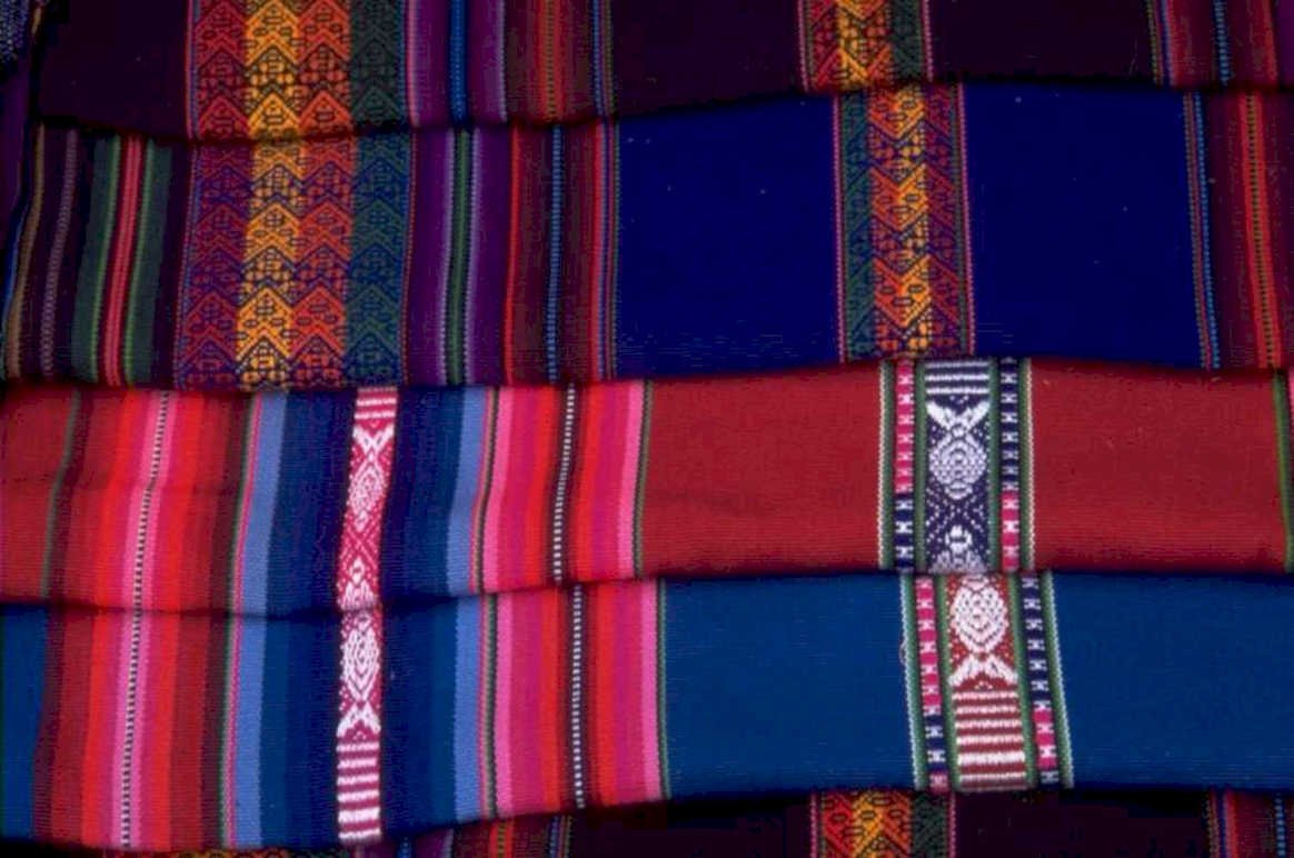 textile weavings patterns 1980s 1990s A4 Photo Print