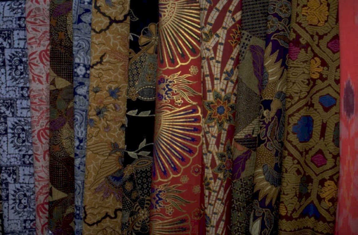 textiles patterns swatches 1980s 1990s A4 Photo Print