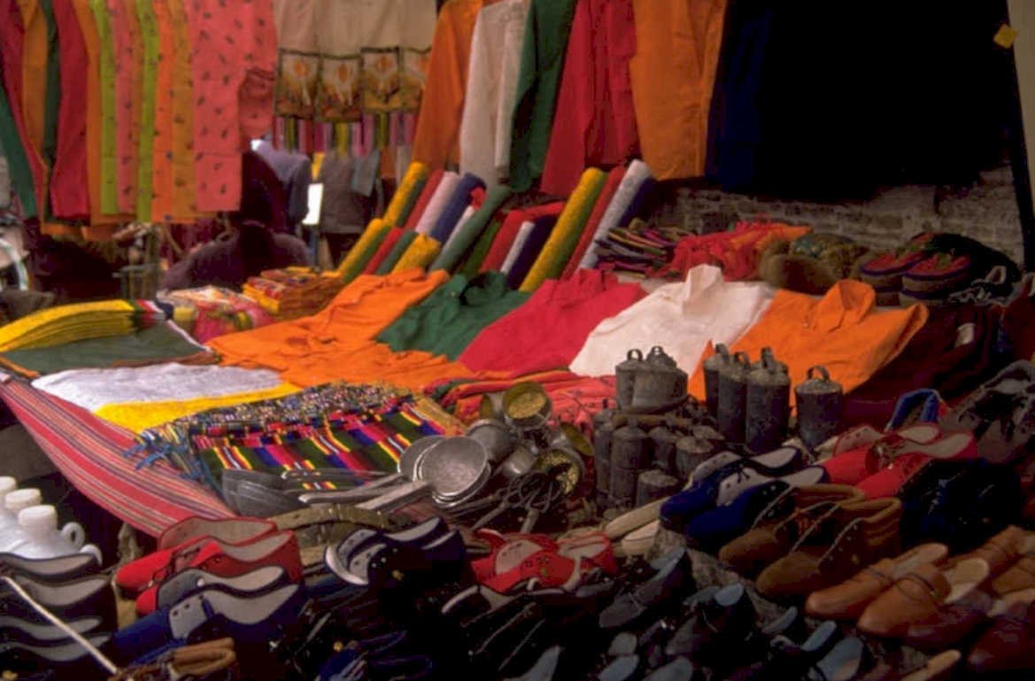 textiles shoes nepal 1980s 1990s A4 Photo Print