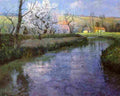 tha A French River Landscape Art A4 Photo Print