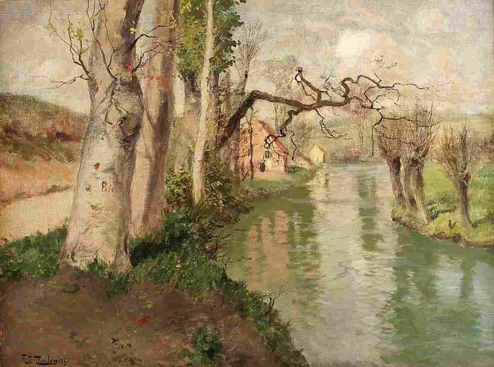 tha From Dieppe France with the River Arques Art A4 Photo Print