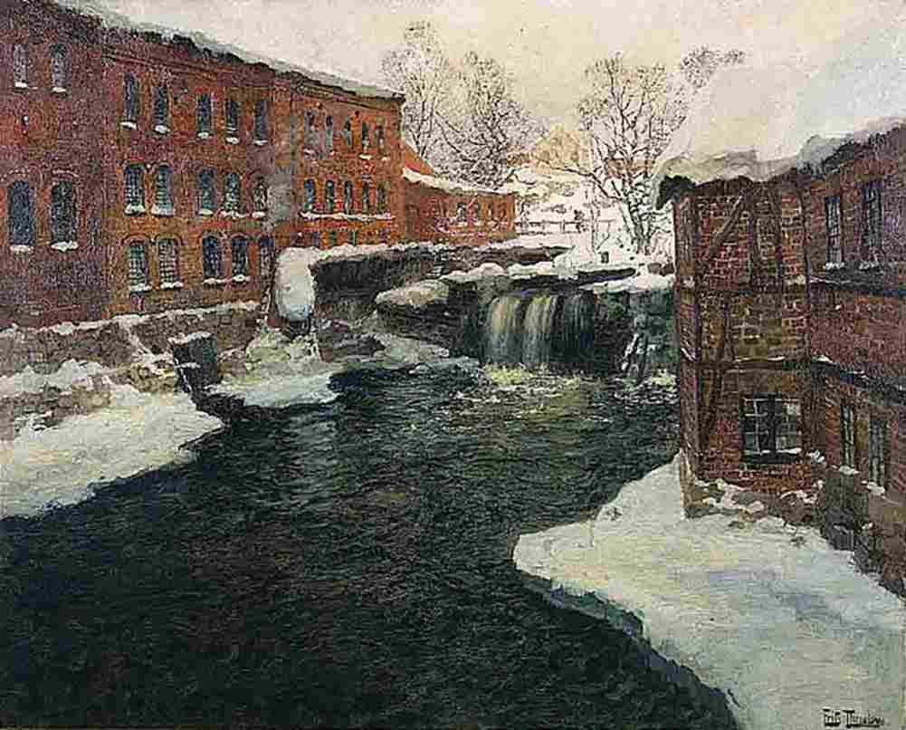 tha Mill Scene Art A4 Photo Print