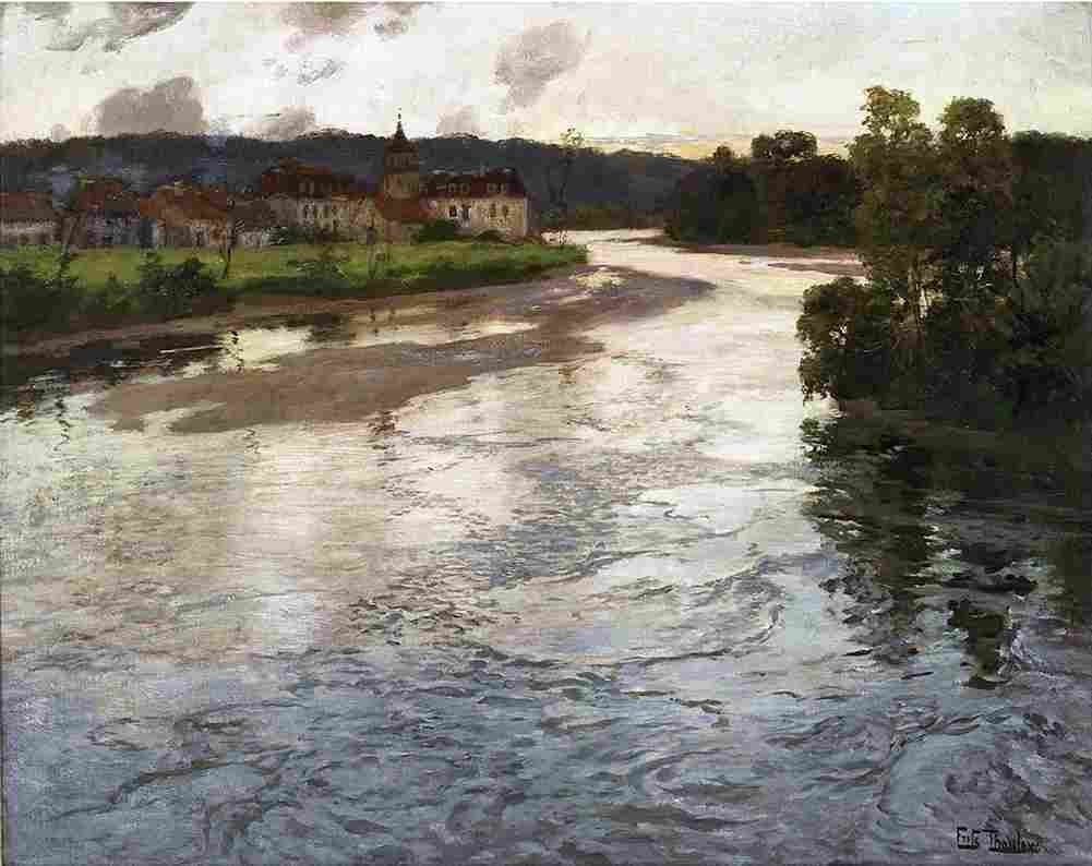 tha River La Dordogne in France Art A4 Photo Print