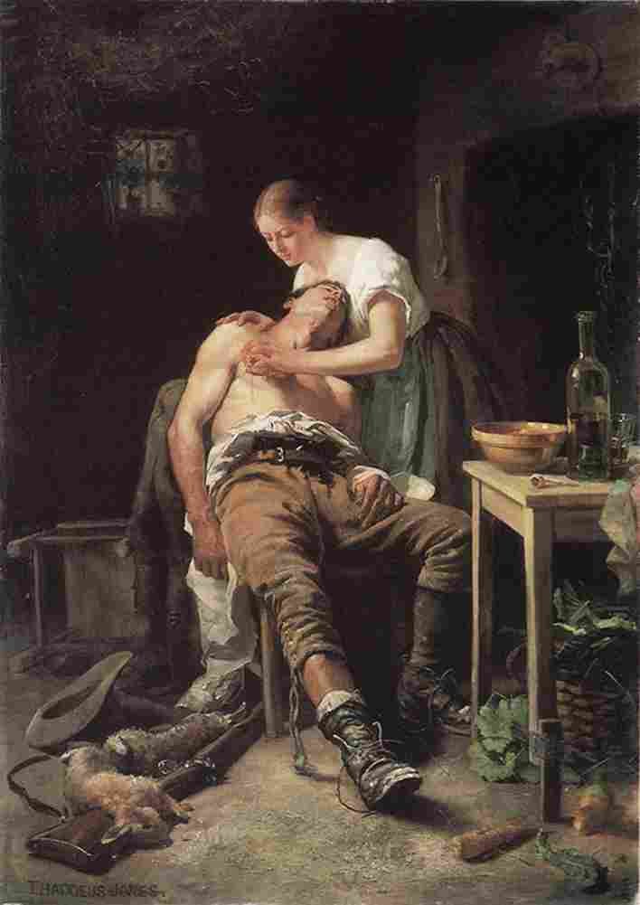 thad The Wounded Poacher Art A4 Photo Print