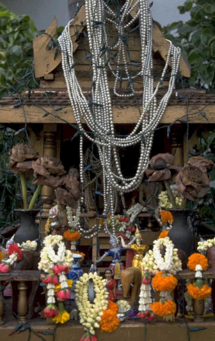 thai altar offerings 1980s 1990s A4 Photo Print