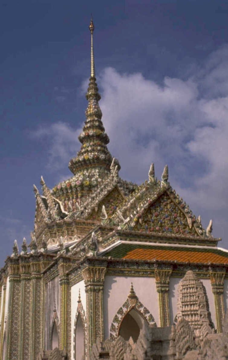 thai temple roof 1980s 1990s A4 Photo Print