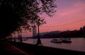 thames lights parliament 1980s 1990s A4 Photo Print